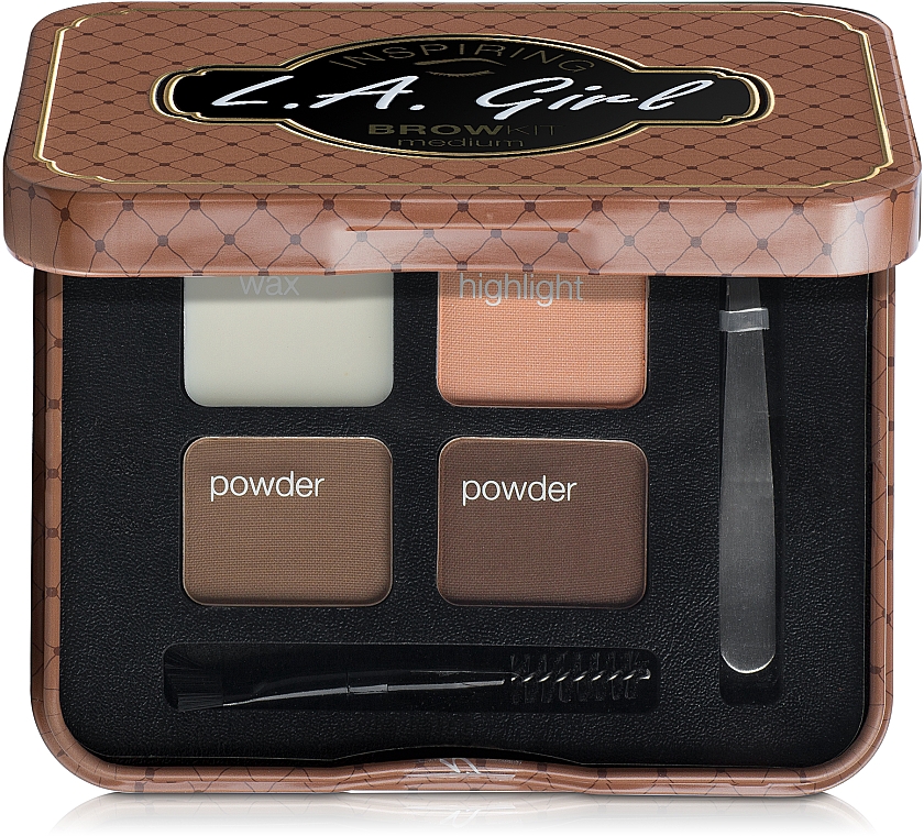 Zestaw do brwi - L.A. Girl Inspiring Brow Kit — Zdjęcie N1