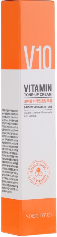 Rozjaśniający krem nawilżający do twarzy 10 witamin - Some By Mi V10 Vitamin Tone-Up Cream — Zdjęcie N2