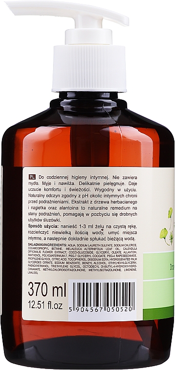 Normalizujący żel do higieny intymnej Drzewo herbaciane i nagietek lekarski - Green Pharmacy Body Care — Zdjęcie N2