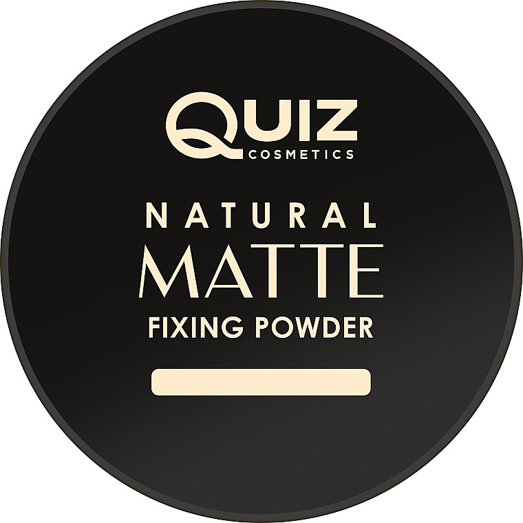 Puder do twarzy - Quiz Cosmetics Natural Matte Fixing Powder — Zdjęcie N1