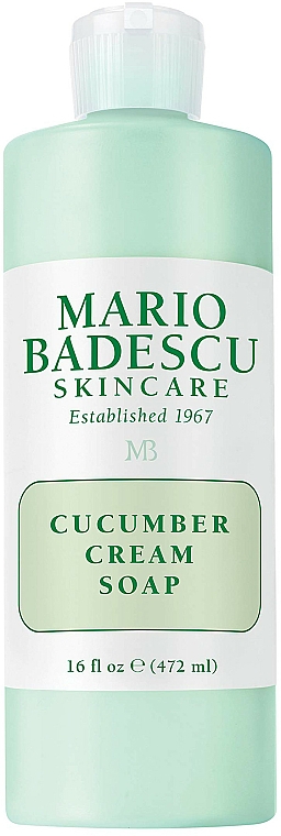 Kremowe mydło oczyszczające do twarzy z ekstraktem z ogórka - Mario Badescu Cucumber Cream Soap — Zdjęcie N1