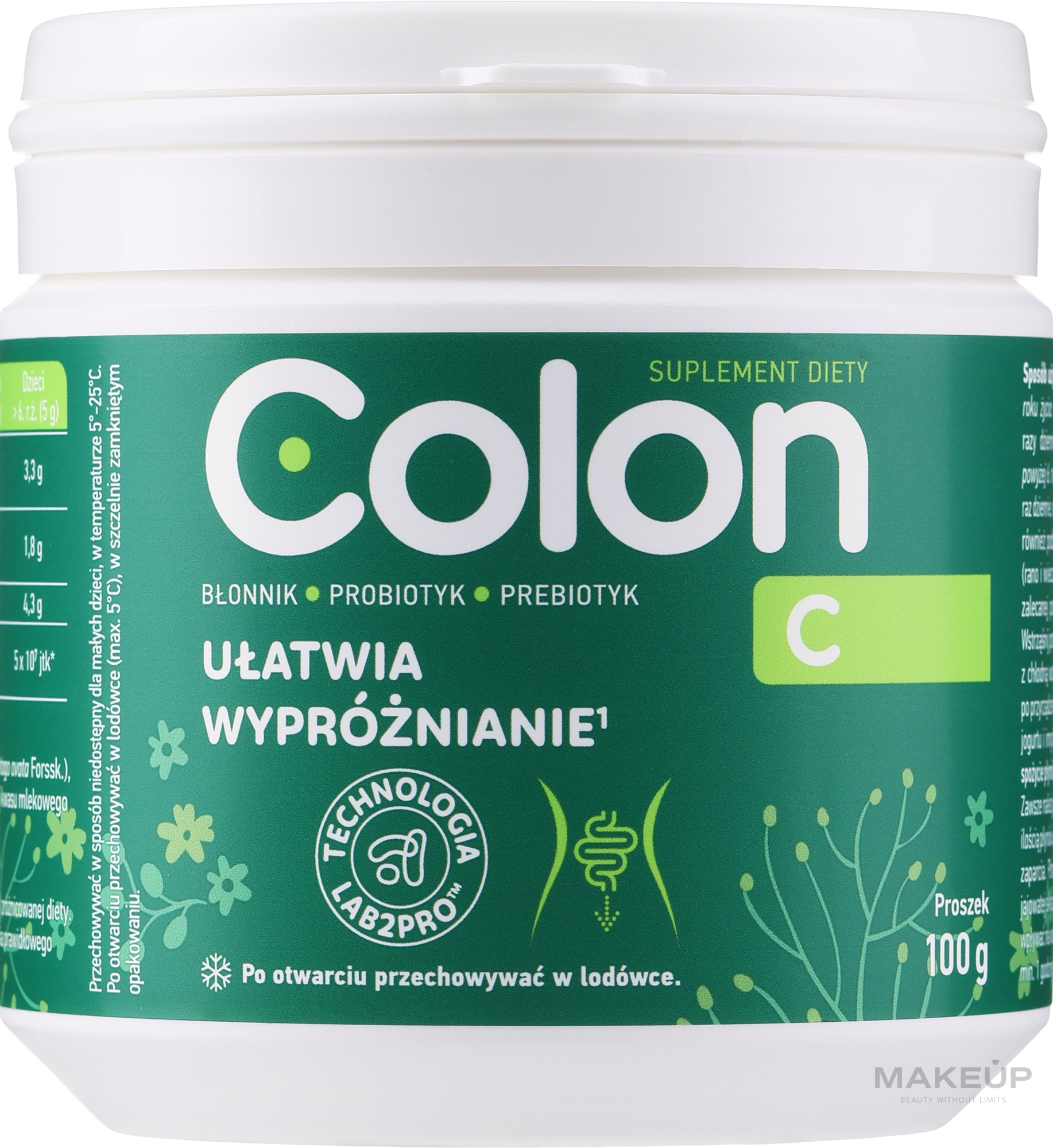 Suplement diety w proszku Zdrowie jelit - Orkla Colon C Suplement Diety — Zdjęcie 100 g