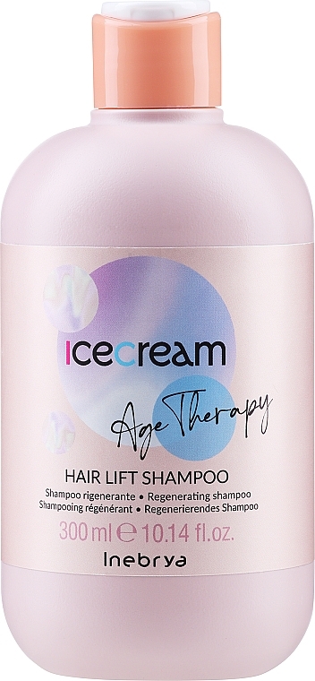 Regenerujący szampon do dojrzałych i porowatych włosów - Inebrya Ice Cream Age Therapy Hair Lift Shampoo — Zdjęcie N1