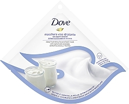PREZENT! Nawilżająca maska w płacie do skóry suchej - Dove Deep Hydrating Facial Sheet Mask — Zdjęcie N1