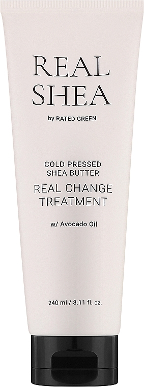Nawilżający balsam do włosów z masłem shea - Rated Green Real Shea Cold Pressed Shea Butter Real Change Treatment — Zdjęcie N1