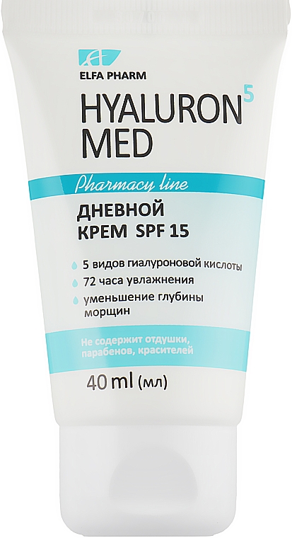 Krem do twarzy na dzień SPF 15 - Elfa Pharm Hyaluron5 Med Day Cream — Zdjęcie N2