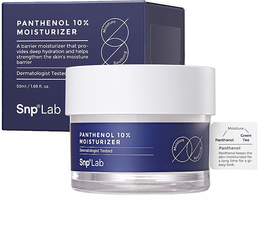 Nawilżający krem ​​do twarzy - SNP Lab Panthenol 10% Moisturizer — Zdjęcie N1