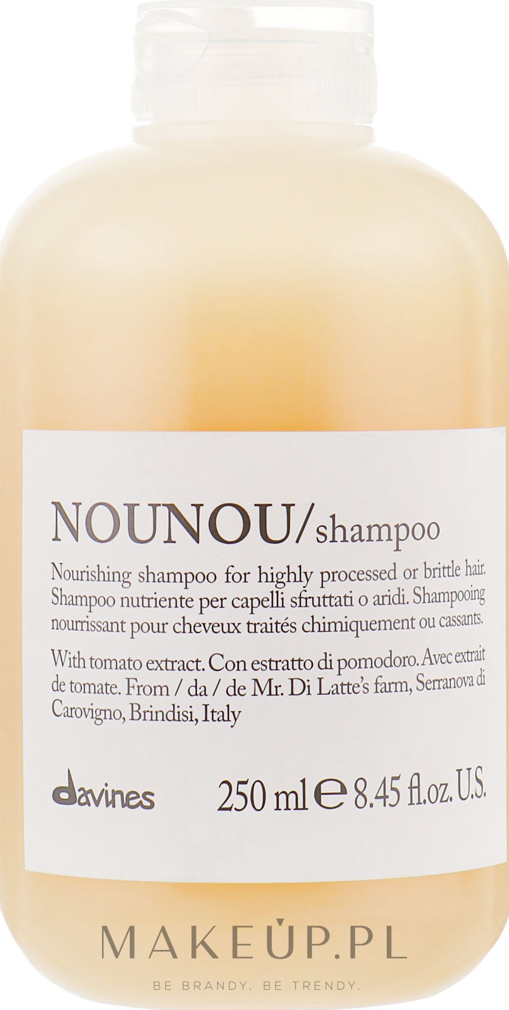 Odżywczy szampon wzmacniający włosy - Davines Nourishing Nounou Shampoo With Tomato Extract — Zdjęcie 250 ml