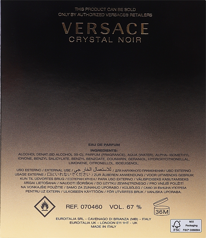Versace Crystal Noir - Woda perfumowana — Zdjęcie N5