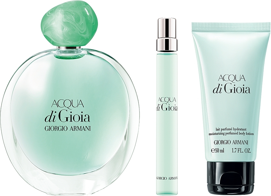 Giorgio Armani Acqua di Gioia - Zestaw (edp/100ml + b/lot/50ml + edp/mini/10ml) — Zdjęcie N3