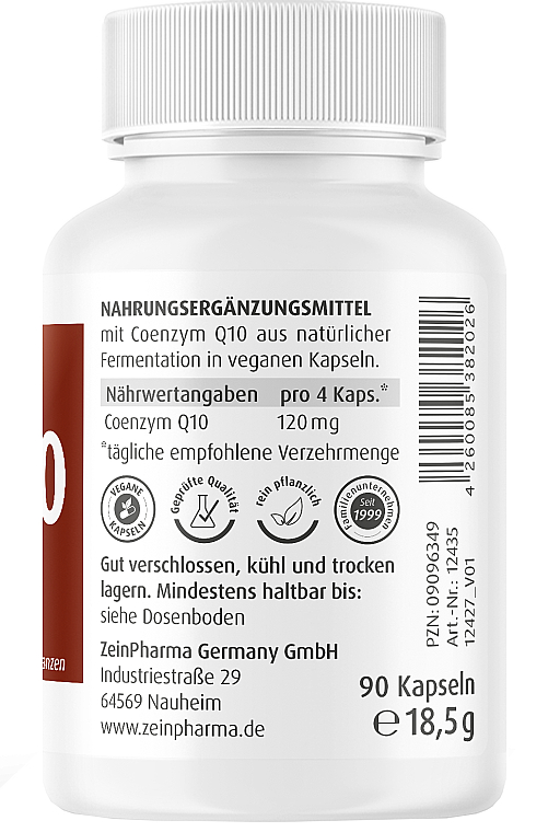 Suplement diety Koenzym Q10, 30 mg - ZeinPharma  — Zdjęcie N3