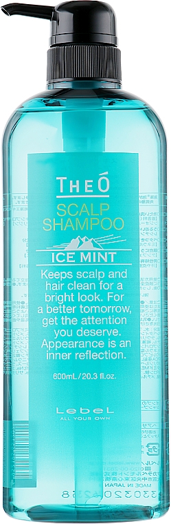 Szampon do włosów, Lodowa mięta - Lebel TheO Scalp Shampoo Ice Mint — Zdjęcie N2