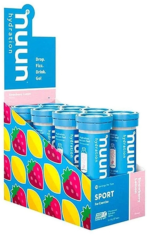 Napój elektrolitowy, lemoniada truskawkowa - Nuun Sport Hydration Strawberry Lemonade — Zdjęcie N2