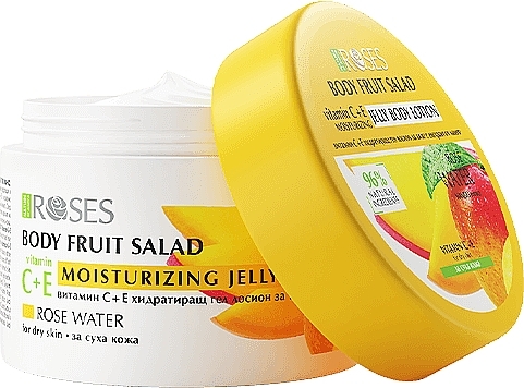 Nawilżający żel do ciała - Nature Of Agiva Roses Body Fruit Salad Vitamin C+E Moisturizing Jelly Body Lotion  — Zdjęcie N1