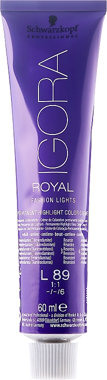 PRZECENA!  Trwały krem koloryzujący do włosów - Schwarzkopf Professional Igora Royal Fashion Lights * — Zdjęcie N3