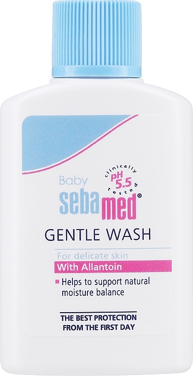 PREZENT! Oczyszczająca emulsja dla dzieci - Sebamed Extra Soft Ph 5.5 Baby Wash (mini) — Zdjęcie N1