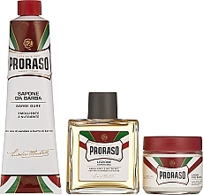 Zestaw do golenia dla mężczyzn - Proraso Classic Shaving Metal Red Primadopo (bsh/cr 100 ml + shv/cr 150 ml + ash/cr 100 ml) — Zdjęcie N2