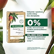 Szampon w kostce do włosów suchych z ekstraktem z aloesu - Klorane Mango Solid Shampoo Bar — Zdjęcie N3