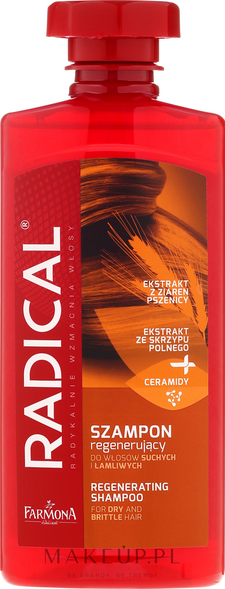 Regenerujący szampon do włosów suchych i łamliwych - Farmona Radical — Zdjęcie 400 ml