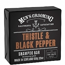 Szampon do włosów - Scottish Fine Soaps MG Thistle & Black Pepper Shampoo Bar Wrapped — Zdjęcie N1