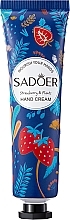 Krem do rąk z ekstraktem roślinnym i truskawkami - Sadoer Nourish Your Hands Strawberry & Plants Hand Cream — Zdjęcie N1
