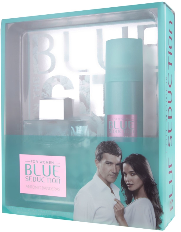 Blue Seduction Antonio Banderas woman - Zestaw (edt 50ml + deo150ml) — Zdjęcie N1