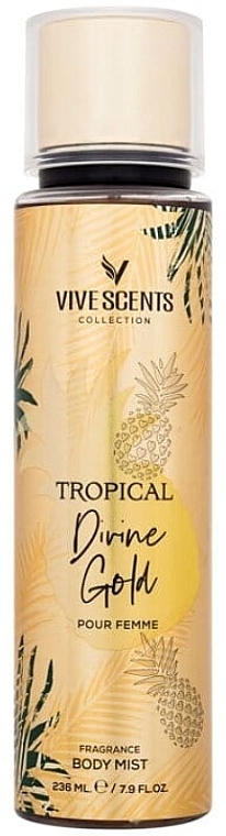 Perfumowany spray do ciała - Vive Scents Tropical Divine Gold Fragrance Body Mist — Zdjęcie N1