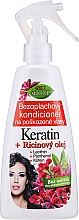 Kup Regenerująca odżywka w sprayu do włosów Keratyna i olej rycynowy - Bione Cosmetics Keratin + Ricinovy Oil