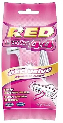 Jednorazowe maszynki do golenia dla kobiet, 5 szt. - Mattes Red 44 Lady Exclusive — Zdjęcie N1