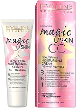 Upiększający krem nawilżający na zaczerwienienia - Eveline Cosmetics Magic Skin CC  — Zdjęcie N1
