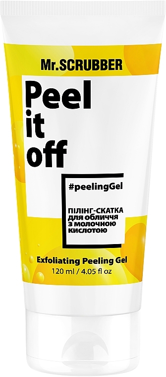 Peeling do twarzy z kwasem mlekowym - Mr.Scrubber Peel It Off Exfoliating Peeling Gel — Zdjęcie N1