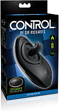 Stymulator silikonowy, czarny - PipeDream Sir Richard's Control Silicone Rim Joy Black — Zdjęcie N3