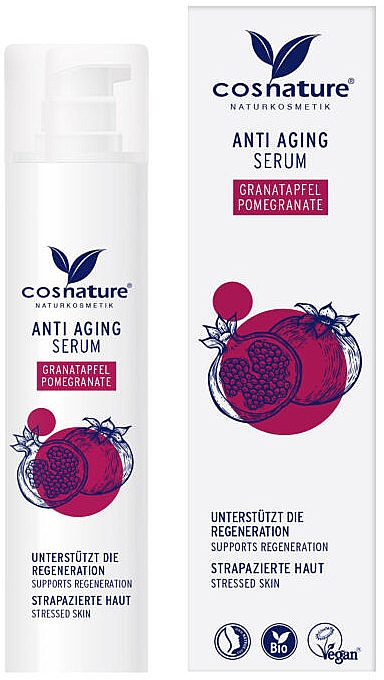 Serum przeciwstarzeniowe do twarzy - Cosnature Pomegranate Anti Aging Serum — Zdjęcie N1
