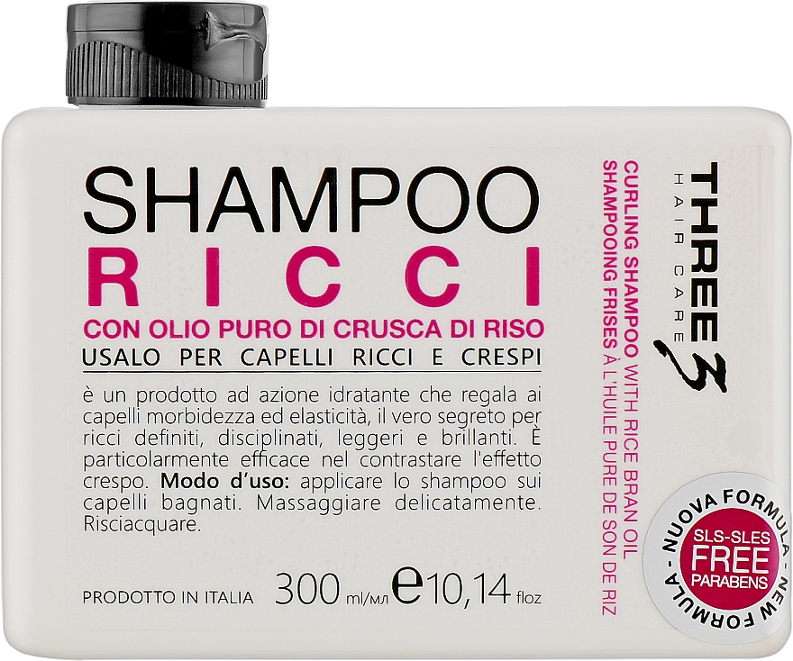Szampon do włosów kręconych - Faipa Roma Three Hair Care Ricci Shampoo — Zdjęcie N1