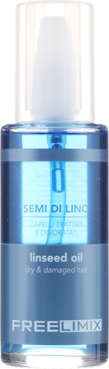 Olejek z olejem lnianym do włosów - Freelimix Semi Di Lino Linseed Oil For Dry And Damaged Hair — Zdjęcie N4