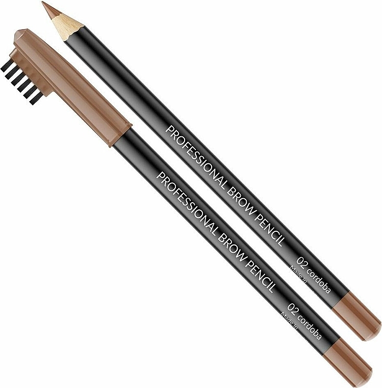 Wodoodporna kredka ze szczoteczką do brwi - Vipera Professional Brow Pencil  — Zdjęcie N2