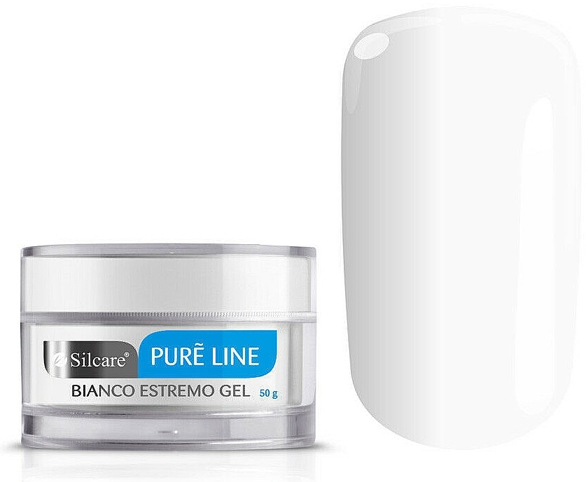 PRZECENA! Żel do paznokci - Silcare Pure Line Bianco Estremo Gel * — Zdjęcie N2