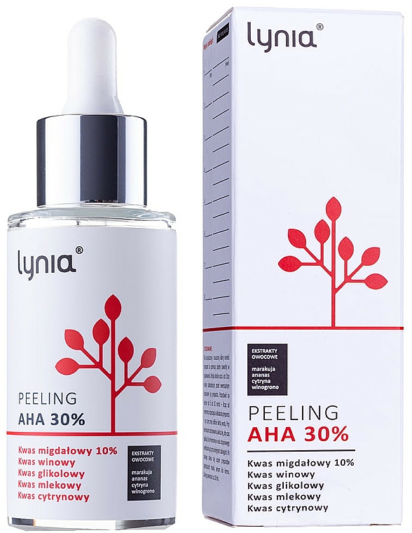 Peeling kwasowy do twarzy AHA 30% - Lynia Peeling AHA 30% — Zdjęcie N1