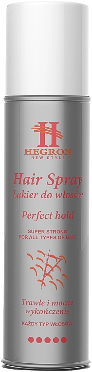 Lakier utrwalający włosy - Hegron Perfect Hold Hair Spray — Zdjęcie N1