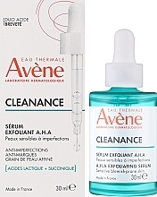 Złuszczające serum do twarzy - Avene Cleanance A.H.A Exfoliating Serum — Zdjęcie N2