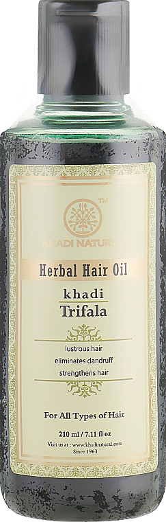 Naturalny olejek do włosów z mieszanką Triphala - Khadi Natural Ayurvedic Trifala Hair Oil