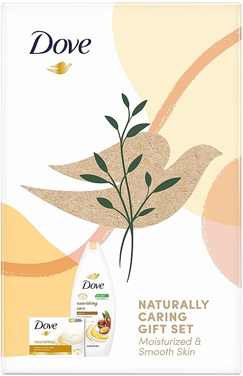 Zestaw - Dove Naturally Care Gift Set (sh/gel/250ml + soap/90g) — Zdjęcie N2
