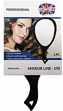 Lusterko z rączką, 195, czarne - Ronney Professional Mirror Line — Zdjęcie N1