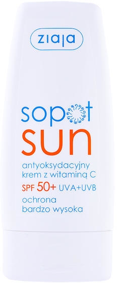 Antyoksydacyjny krem z witaminą C SPF 50+ - Ziaja Sopot Sun