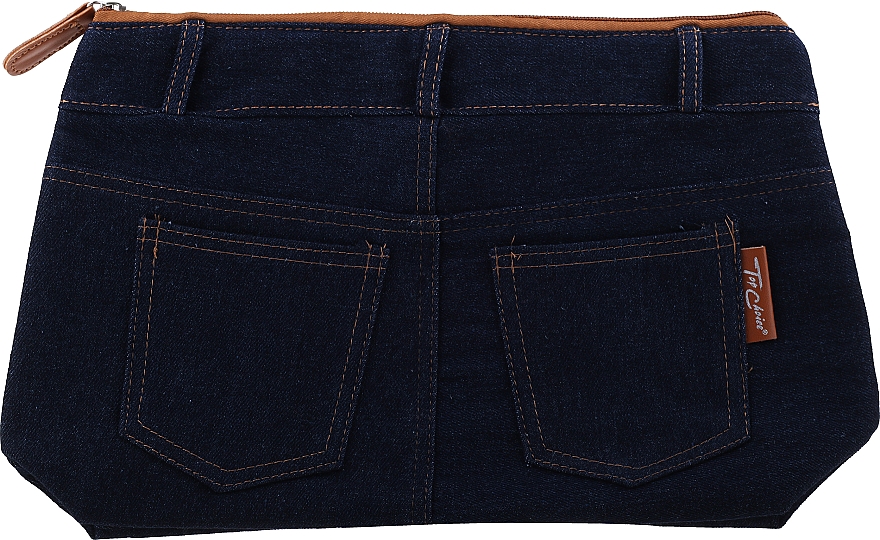 Kosmetyczka Real Jeans. Denim, 94583, granatowa - Top Choice — Zdjęcie N1