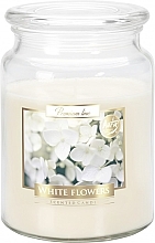 Kup Świeca zapachowa premium w szkle Białe kwiaty - Bispol Premium Line Scented Candle White Flowers