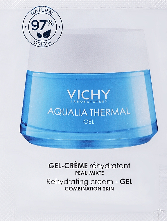 Głęboko nawilżający żel-krem do twarzy do skóry mieszanej - Vichy Aqualia Thermal Rehydrating Cream Gel (próbka) — Zdjęcie N1