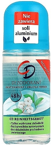 Dezodorant w kulce Bawełna i zielona herbata - CD 48H Deo Roll-On — Zdjęcie N1