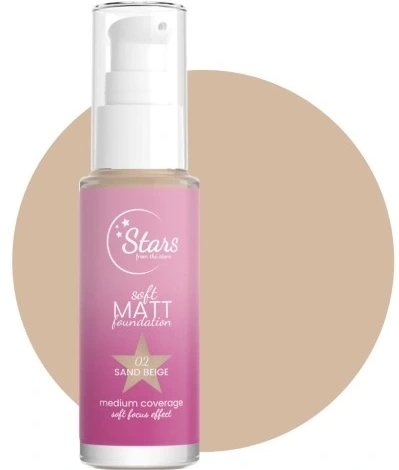 Podkład matujący do twarzy - Stars From The Stars Soft Matt Foundation — Zdjęcie 02 - Sand Beige