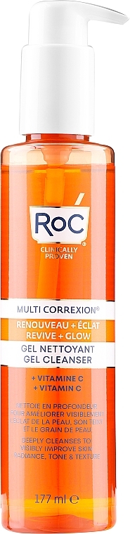 Oczyszczający żel-pianka do mycia twarzy - RoC Multi Correxion Revive + Glow Gel Cleanser — Zdjęcie N1
